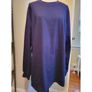 Boulder Creek Trading Company XL Cotton Navy Blue long‎ sleeve t-shirt RN88842